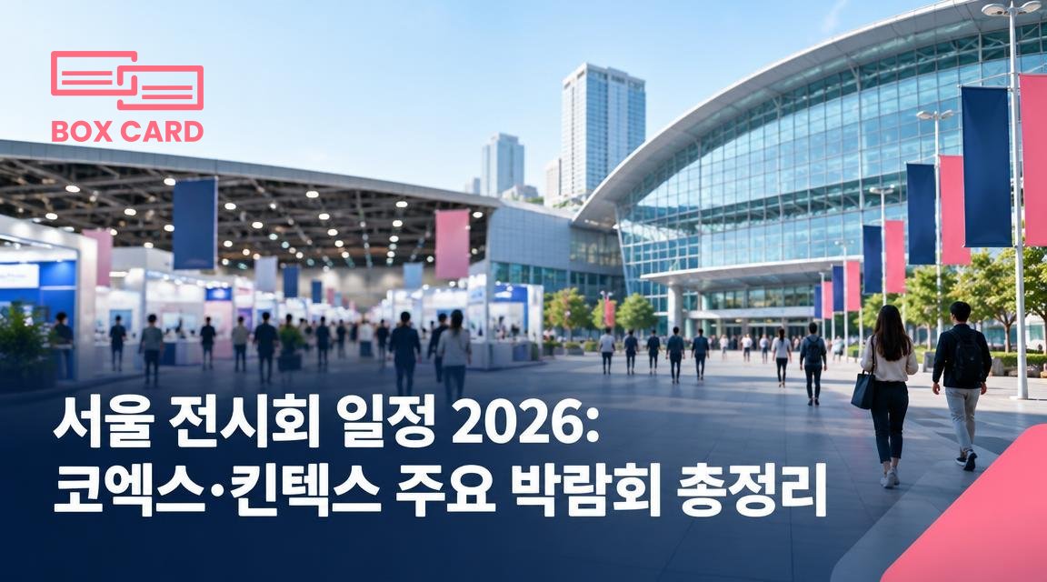 서울 전시회 일정 2026: 코엑스·킨텍스 주요 박람회 총정리